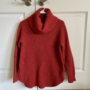 Nordstrom Rust Turtleneck Sweater XS